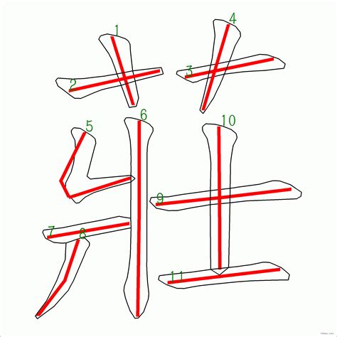 筆畫11劃的字